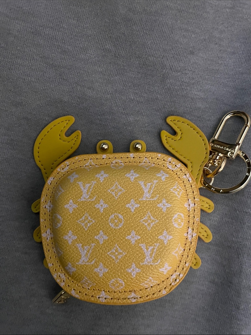 Louis Vuitton Monogram keychain Crab AirPod case coin purse Key Pouch
